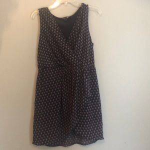 Mini faux-wrap dress